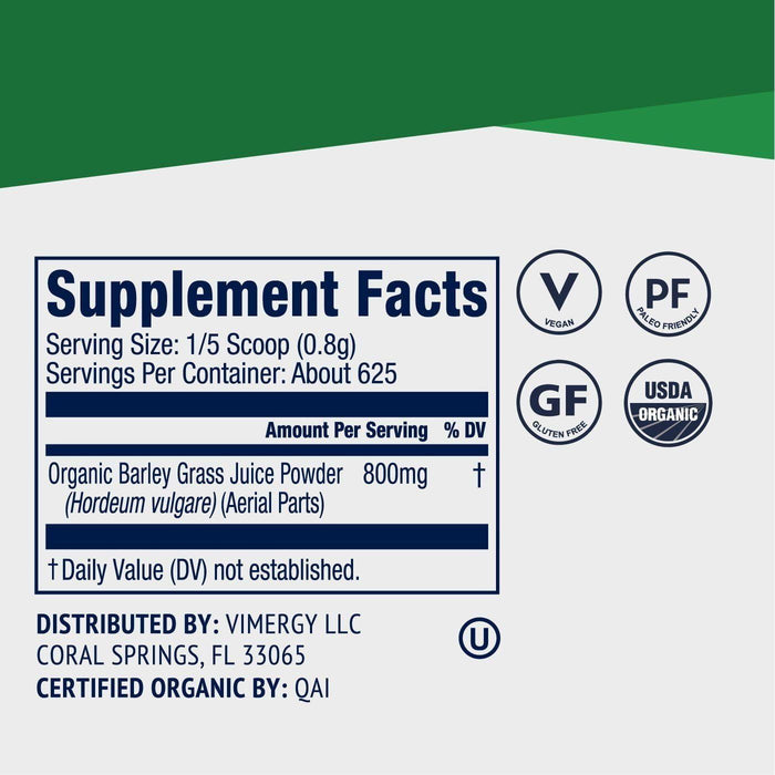 Vimergy - Organic Barley Grass Juice Powder