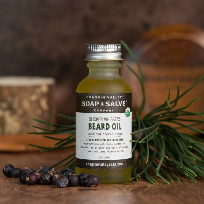 Chagrin Valley Soap & Salve - Beard & Pre-Shave Oil: Woodland Breeze Scent