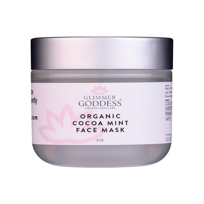 Glimmer Goddess® Organic Skin Care - Organic Cocoa Mint Skin Tightening Face Mask Skin Brightener