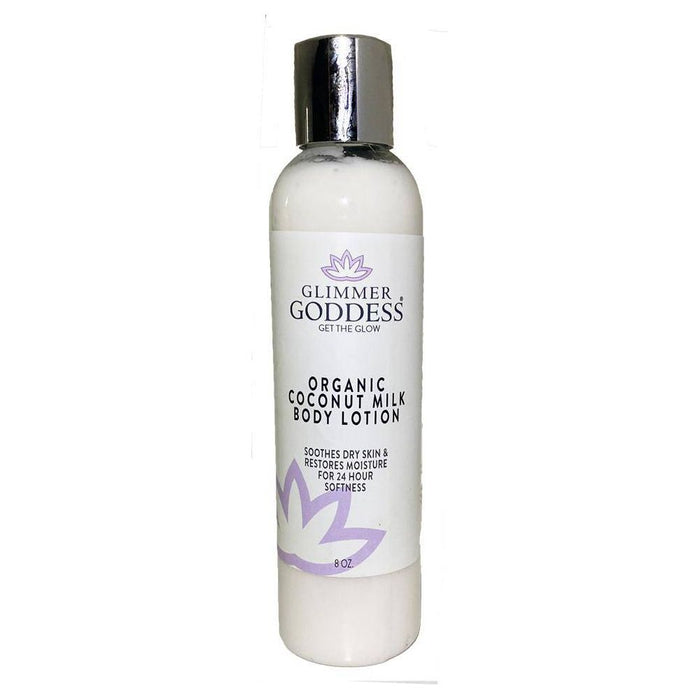 Glimmer Goddess® Organic Skin Care - Organic Coconut Milk Body Lotion For Soft, Supple Skin