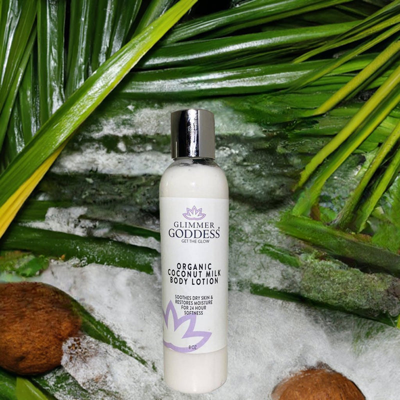 Glimmer Goddess® Organic Skin Care Organic Coconut Milk Body Lotion – Ultra-Hydrating Lotions & Creams