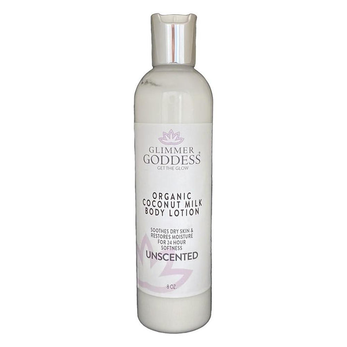 Glimmer Goddess® Organic Skin Care - Organic Coconut Milk Body Lotion For Soft, Supple Skin