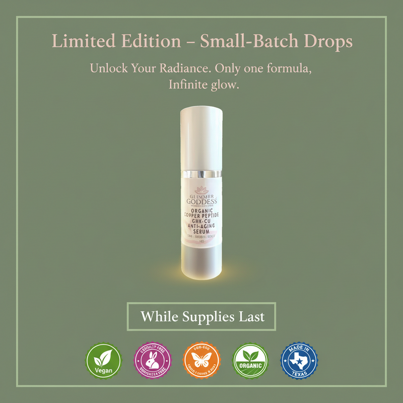 Glimmer Goddess® Organic Skin Care Organic Copper Peptide Serum – Firming & Smoothing Serums