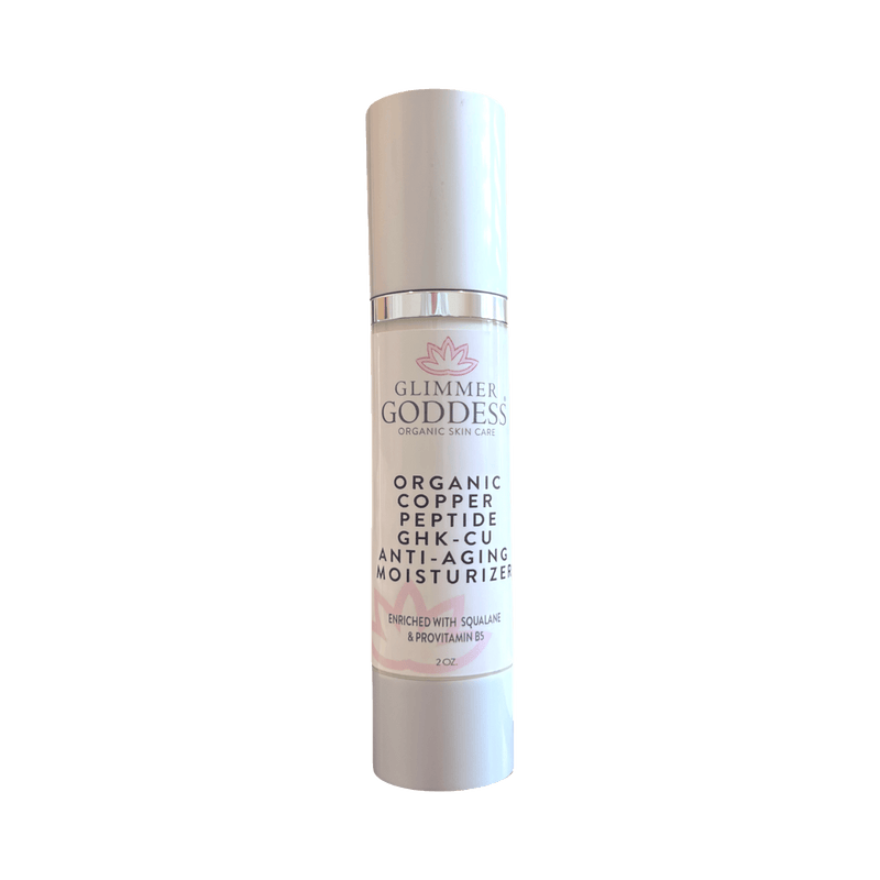 Glimmer Goddess® Organic Skin Care Organic Copper Peptide Moisturizer – Firming & Smoothing Moisturizers