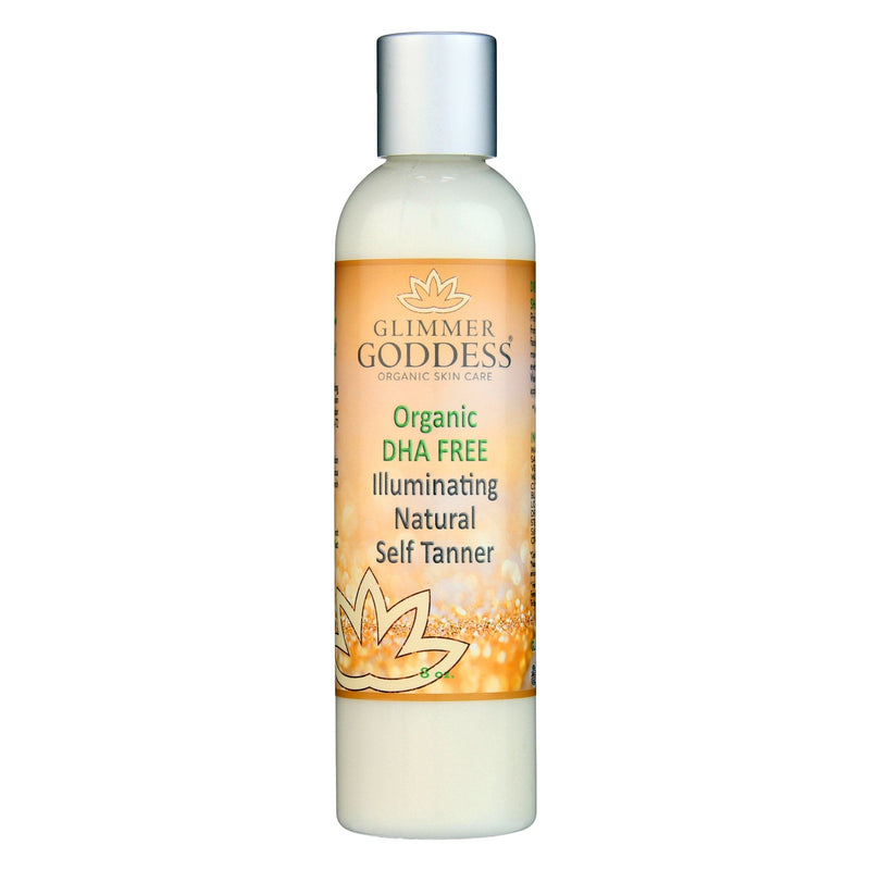 Glimmer Goddess® Organic Skin Care DHA‑Free Self Tanner for Sensitive Skin – Glow Self Tanner