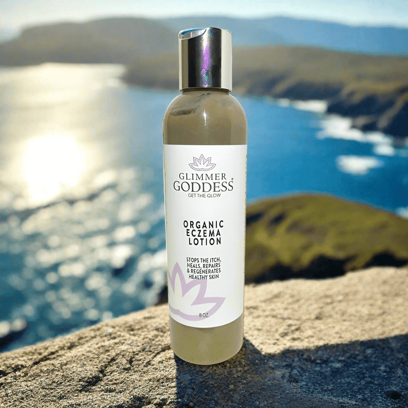 Glimmer Goddess® Organic Skin Care Organic Eczema Lotion – Soothing Relief & Skin Healing Lotions & Creams