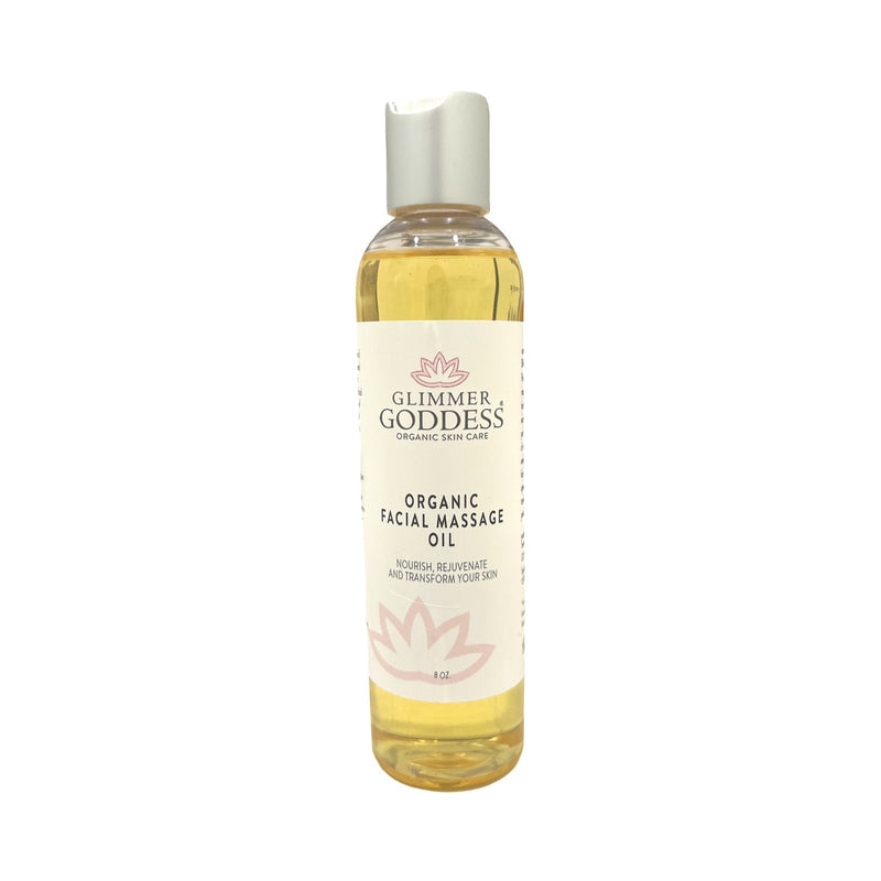 Glimmer Goddess® Organic Skin Care Organic Facial Massage Oil – Anti-Aging Treatment Moisturizers
