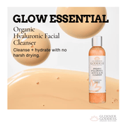 Glimmer Goddess® Organic Skin Care Organic Hydrating Facial Cleanser with Exfoliating Jojoba Beads – 8 oz Cleansers & Scrubs