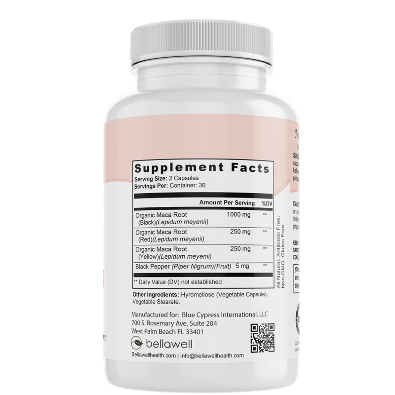 Organic Maca Root Complex by Bellawell