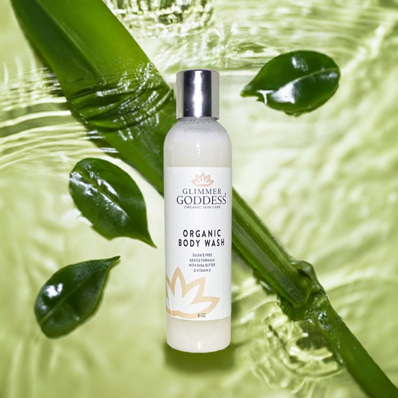 Glimmer Goddess® Organic Skin Care Organic Moisturizing Body Wash for Soft, Hydrated Skin Cleansers & Scrubs