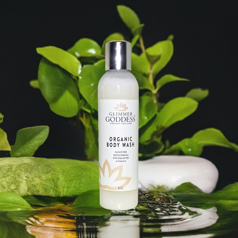 Glimmer Goddess® Organic Skin Care Organic Moisturizing Body Wash for Soft, Hydrated Skin Cleansers & Scrubs