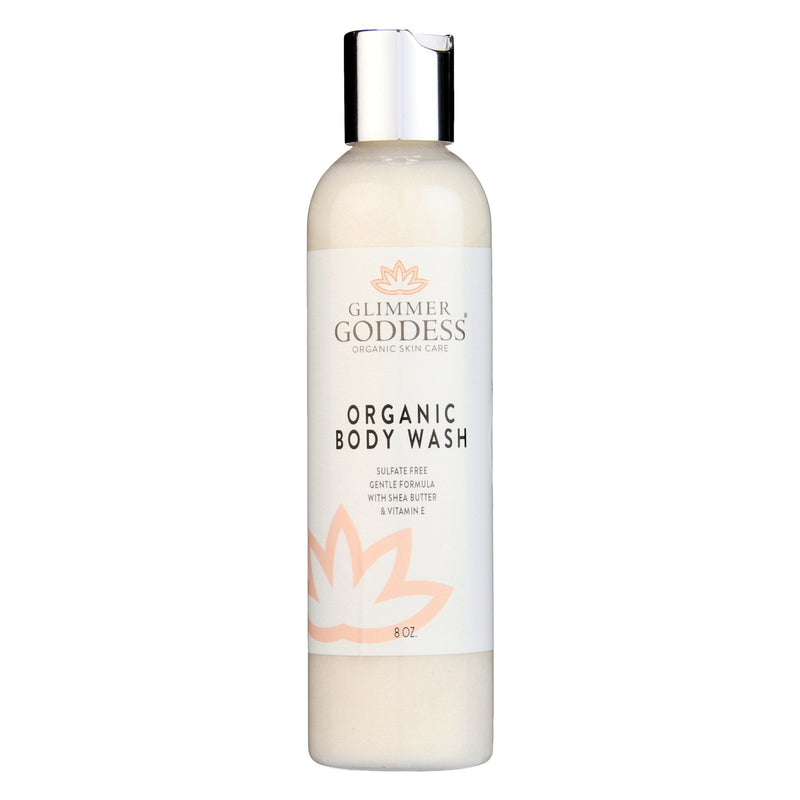 Glimmer Goddess® Organic Skin Care Organic Moisturizing Body Wash for Soft, Hydrated Skin Cleansers & Scrubs
