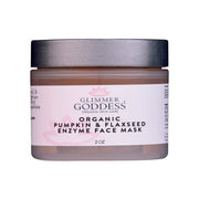 Glimmer Goddess® Organic Skin Care Organic Pumpkin Flaxseed Enzyme Face Mask – Brightening & Tightening Mask for Glowing Skin Masks & Peels