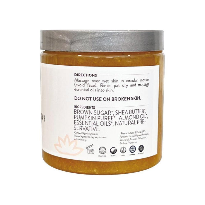 Glimmer Goddess® Organic Skin Care - Organic Pumpkin Shea Sugar Body Scrub