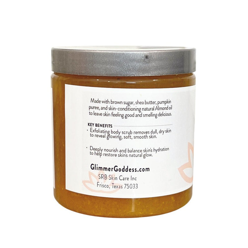 Glimmer Goddess® Organic Skin Care Organic Pumpkin Shea Sugar Body Scrub – Fall Scented Exfoliator Cleansers & Scrubs