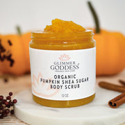 Glimmer Goddess® Organic Skin Care Organic Pumpkin Shea Sugar Body Scrub – Fall Scented Exfoliator Cleansers & Scrubs