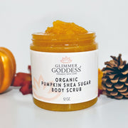 Glimmer Goddess® Organic Skin Care Organic Pumpkin Shea Sugar Body Scrub – Fall Scented Exfoliator Cleansers & Scrubs