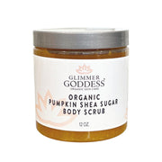 Glimmer Goddess® Organic Skin Care Organic Pumpkin Shea Sugar Body Scrub – Fall Scented Exfoliator Cleansers & Scrubs