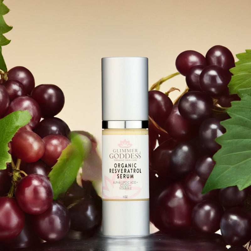 Glimmer Goddess® Organic Skin Care Organic Resveratrol Serum – Instant Firming Serums