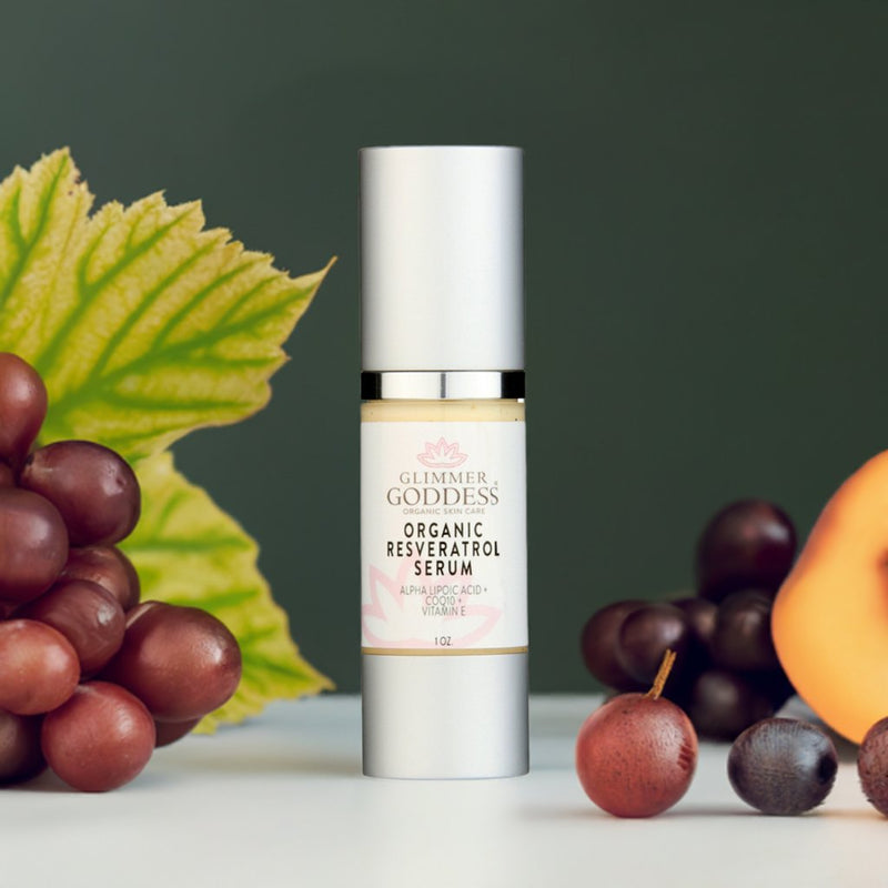 Glimmer Goddess® Organic Skin Care Organic Resveratrol Serum – Instant Firming Serums