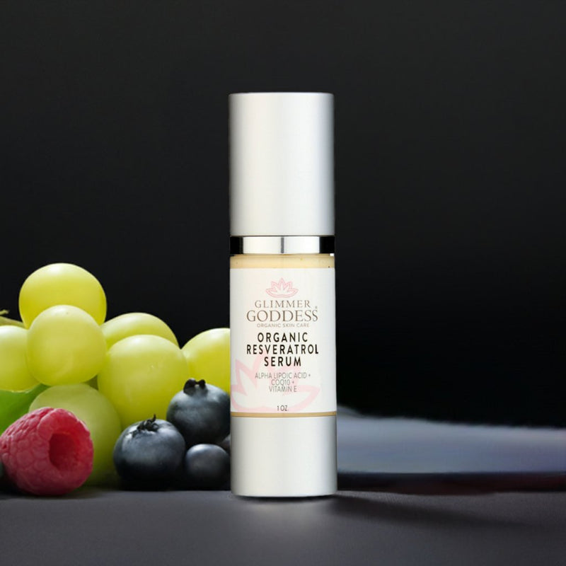 Glimmer Goddess® Organic Skin Care Organic Resveratrol Serum – Instant Firming Serums