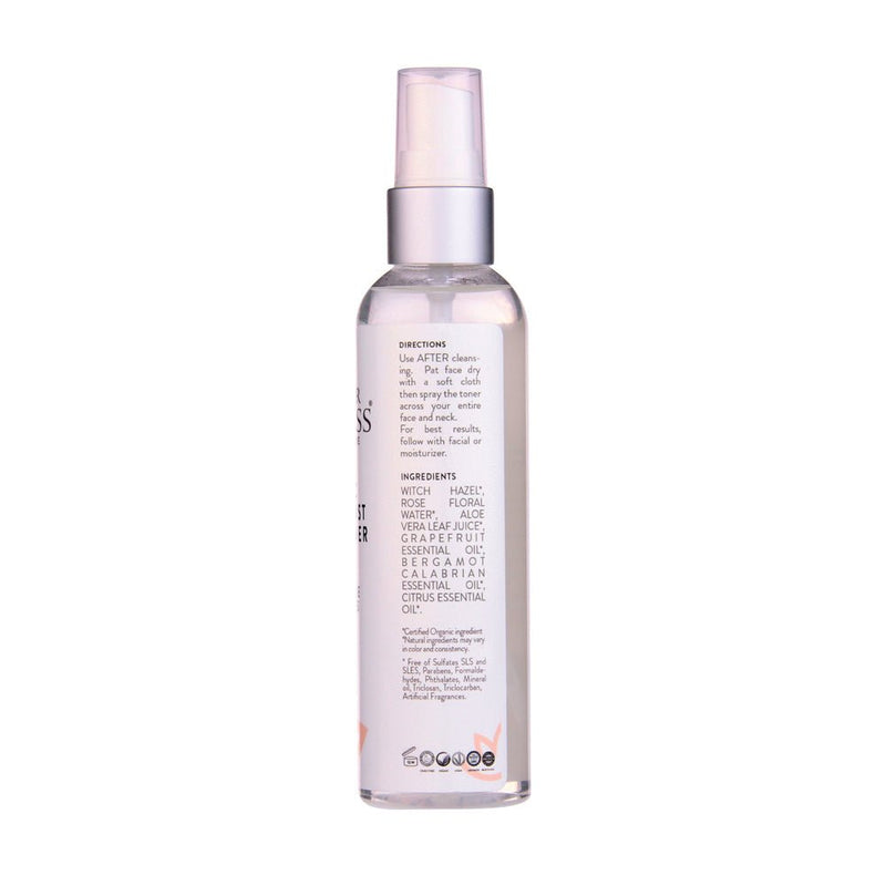 Glimmer Goddess® Organic Skin Care Organic Rose Water Facial Toner – Citrus Twist Toner with Witch Hazel & Aloe for Pore Tightening Cleansers & Scrubs