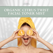Glimmer Goddess® Organic Skin Care Organic Rose Water Facial Toner – Citrus Twist Toner with Witch Hazel & Aloe for Pore Tightening Cleansers & Scrubs