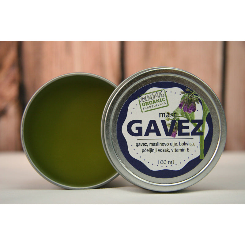 OrganHerb OrganHerb Organic Comfrey Salve (Gavez) 4 oz - A Natural, Unscented Balm for Muscles, Joints, and Skin Support Organic Salves