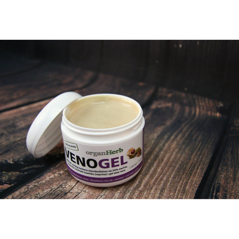 OrganHerb OrganHerb VenoGel 4 oz - Horse Chestnut Gel for Vein Health and Circulation Support Lotions