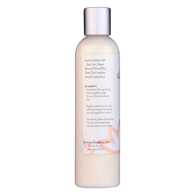 Glimmer Goddess® Organic Skin Care Organic Sensitive Skin Cleanser – Gentle AHA Face Wash Cleansers & Scrubs
