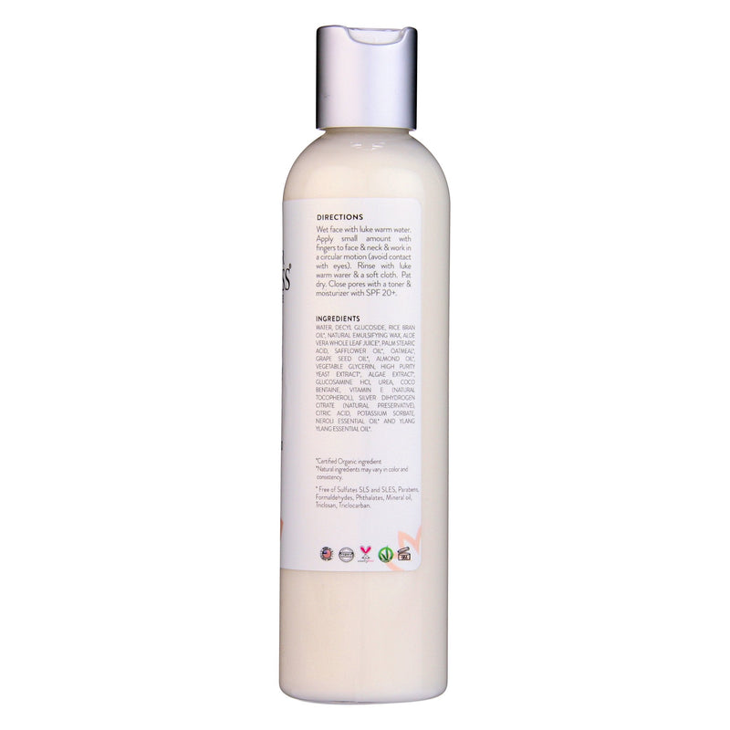 Glimmer Goddess® Organic Skin Care Organic Sensitive Skin Cleanser – Gentle AHA Face Wash Cleansers & Scrubs