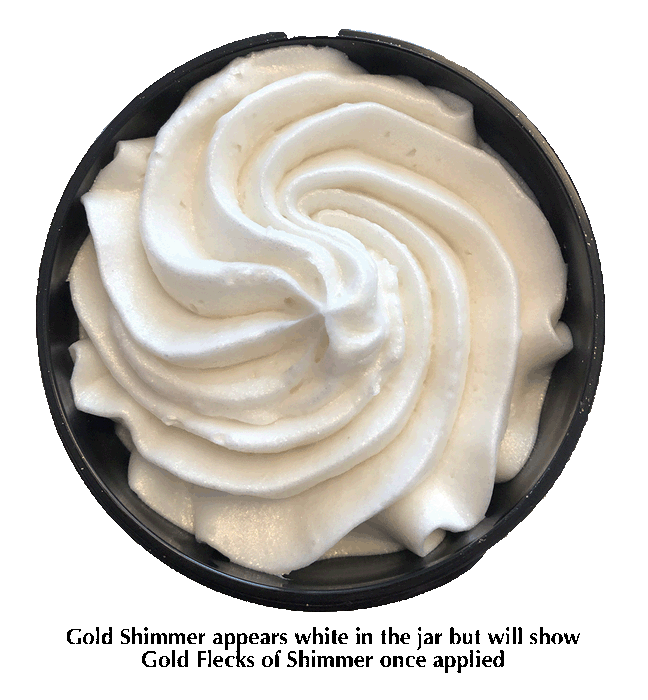 Organic Shimmering Whipped Body Butter 2 oz. Travel Size