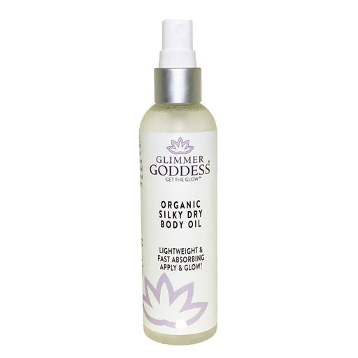 Glimmer Goddess® Organic Skin Care Organic Silky Dry Body Oil – Fast-Absorbing Formula Lotions & Creams