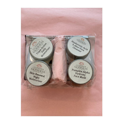 Glimmer Goddess® Organic Skin Care Organic Anti-Aging Skin Care Trial Set – 5 Best Sellers + Bonus Mask Anti-Aging Skin Care Kits