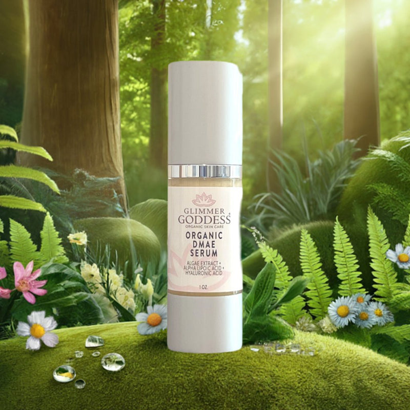 Glimmer Goddess® Organic Skin Care Organic DMAE Firming Serum – Natural Facelift Treatment Serums