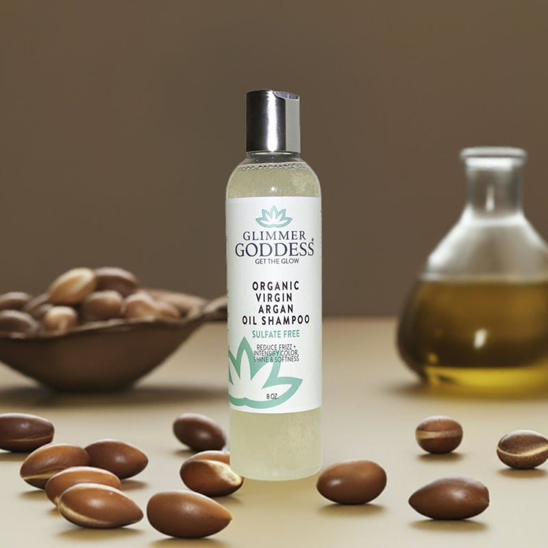 Glimmer Goddess® Organic Skin Care Organic Sulfate-Free Shampoo with Argan Oil for Healthy Hair Hair Care