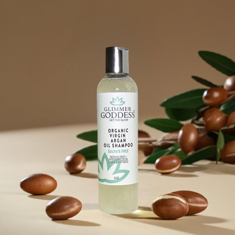 Glimmer Goddess® Organic Skin Care Organic Sulfate-Free Shampoo with Argan Oil for Healthy Hair Hair Care