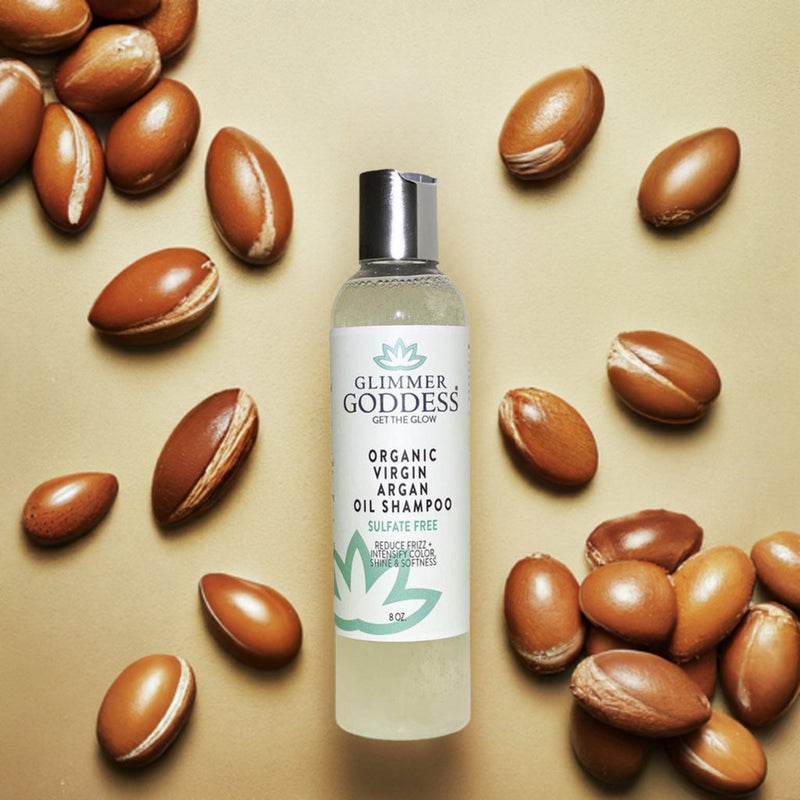 Glimmer Goddess® Organic Skin Care Organic Sulfate-Free Shampoo with Argan Oil for Healthy Hair Hair Care