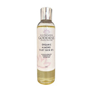 Glimmer Goddess® Organic Skin Care Organic Sweet Almond Silky Skin Oil – 48 Hour Hydration Lotion & Moisturizer Light Gray