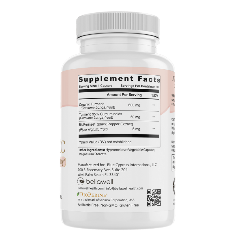 Organic Turmeric - Overall Vitality by Bellawell