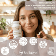 Bellawell Health Organic Turmeric - Overall Vitality by Bellawell Capsules Dark Gray