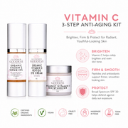 Glimmer Goddess® Organic Skin Care Vitamin C 3-Step Anti-Aging Kit – Complete System Gift Packs & Value Sets White Smoke