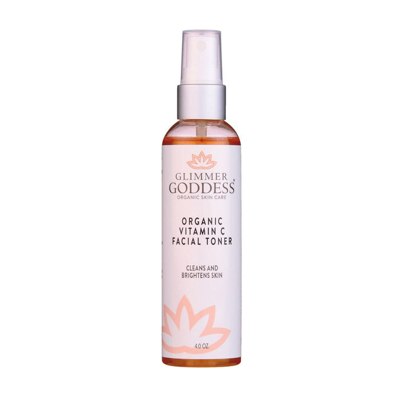 Glimmer Goddess® Organic Skin Care Organic Vitamin C Facial Toner – Natural Brightening Astringent Cleansers & Scrubs