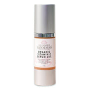 Glimmer Goddess® Organic Skin Care Organic Vitamin C Serum 20% – Brightening Treatment with Hyaluronic & Ferulic Acid Serums