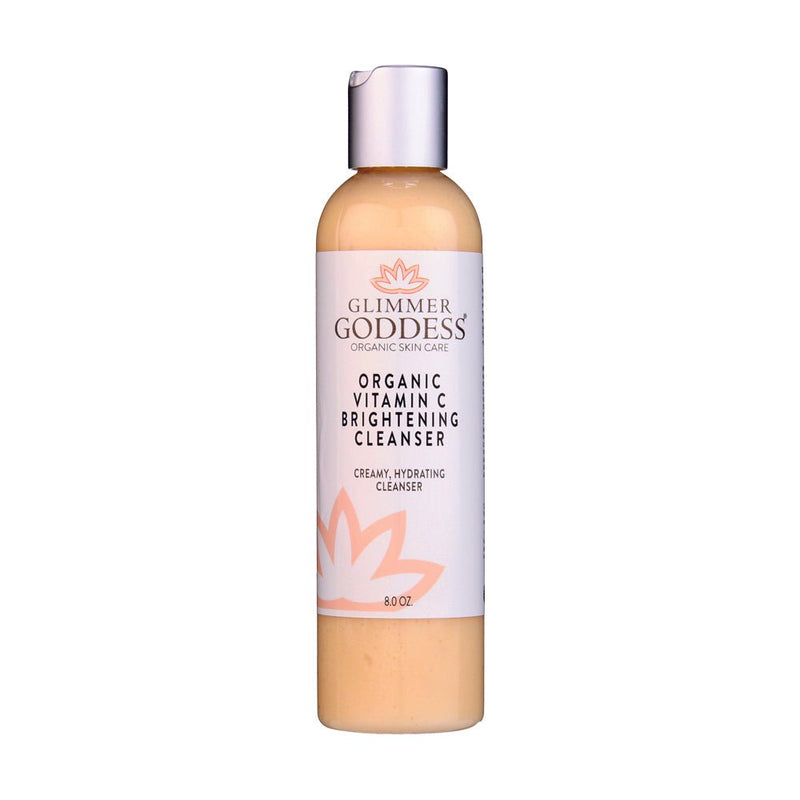 Glimmer Goddess® Organic Skin Care Organic Vitamin C Brightening Cleanser – Gentle Face Wash Cleansers & Scrubs