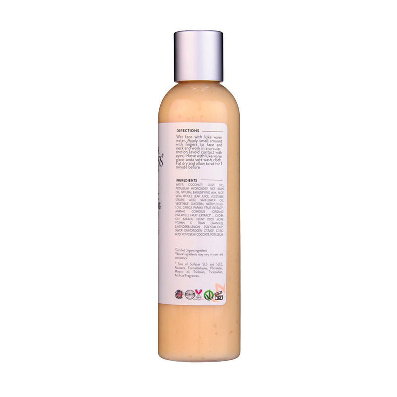 Glimmer Goddess® Organic Skin Care Organic Vitamin C Brightening Cleanser – Gentle Face Wash Cleansers & Scrubs