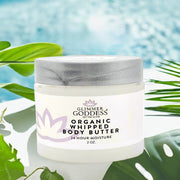 Glimmer Goddess® Organic Skin Care Organic Whipped Body Butter 2 oz – Mini Travel Size for Dry Skin & Eczema Lotions & Creams