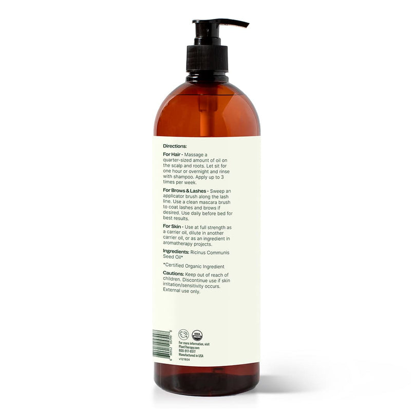 Plant Therapy Organic Castor Carrier Oil Body Care
