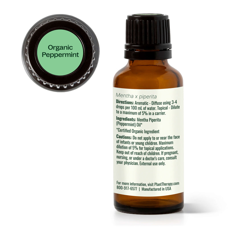 Plant Therapy Organic Peppermint Essential Oil Essential Oil