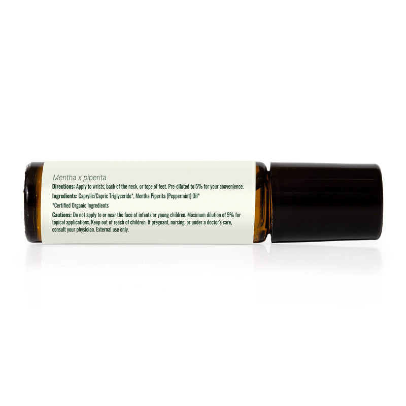 Plant Therapy Organic Peppermint Essential Oil Pre-Diluted Roll-On Essential Oil